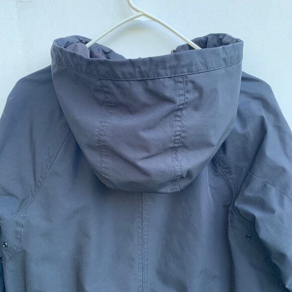 Athleta Cloudburst Jacket Size XS Black Hooded Long Raincoat Water-Resistant - Picture 11 of 15